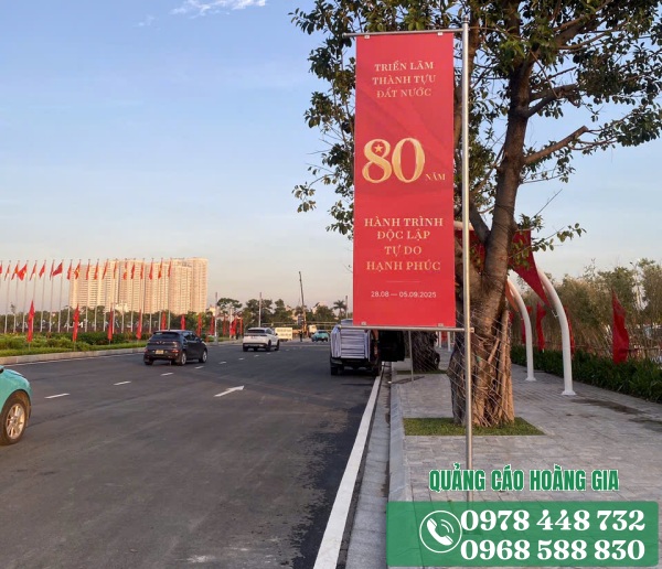 treo cờ phướn hồng kỳ