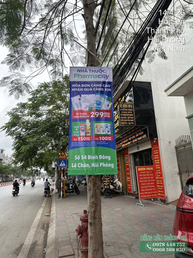 Dịch vụ thi công phướn quảng cáo nhà thuốc tại Hải Phòng chuyên nghiệp