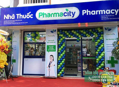 Dịch vụ thi công phướn quảng cáo nhà thuốc tại Hải Phòng chuyên nghiệp