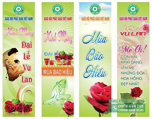 băng rôn vu lan đẹp trang nghiêm năm 2026