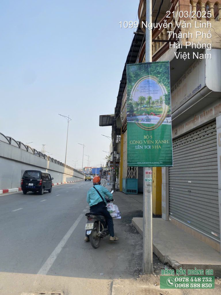 Thi công phướn bất động sản dự án