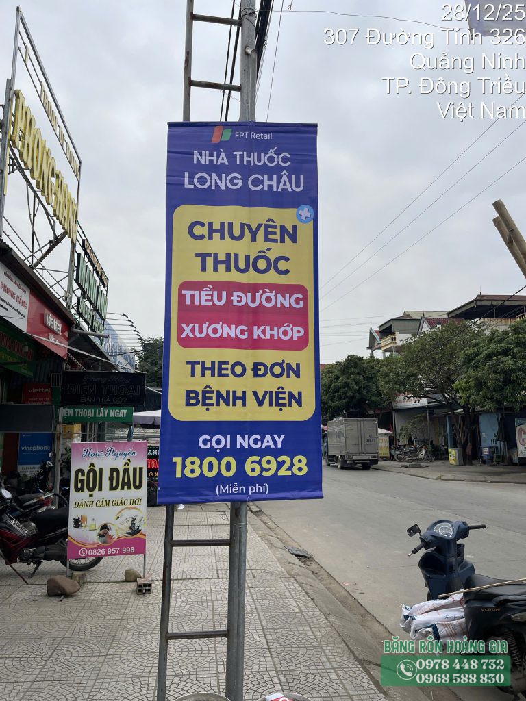 Kiểm tra chất lượng bạt in phướn quảng cáo nhà thuốc