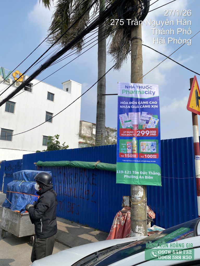 Dịch vụ thi công phướn quảng cáo nhà thuốc tại Hải Phòng chuyên nghiệp