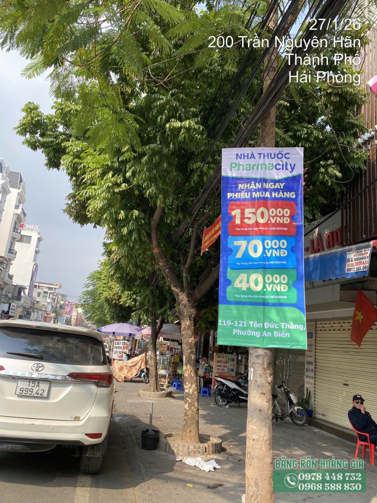 Dịch vụ thi công phướn quảng cáo nhà thuốc tại Hải Phòng chuyên nghiệp