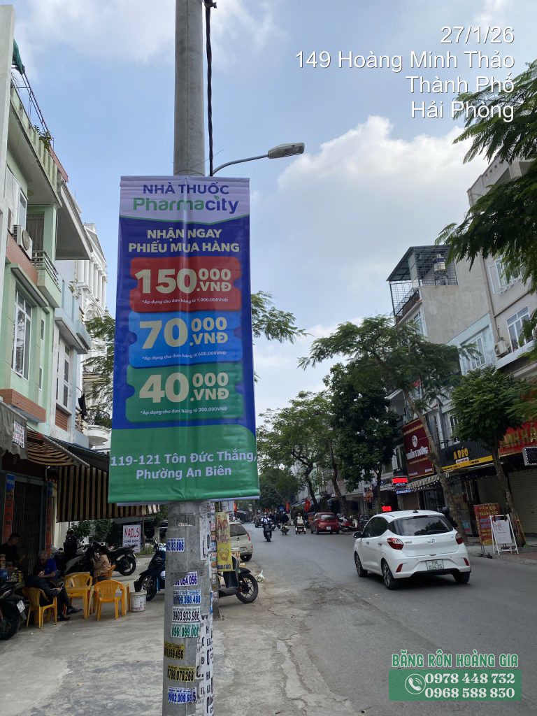 Dịch vụ thi công phướn quảng cáo nhà thuốc tại Hải Phòng chuyên nghiệp