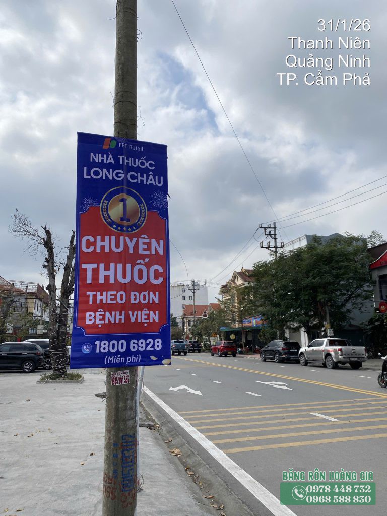 Kiểm tra chất lượng bạt in phướn quảng cáo nhà thuốc
