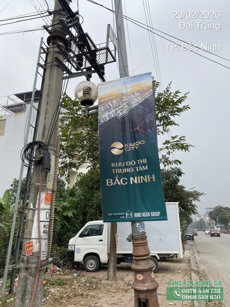 Thi công phướn bất động sản dự án