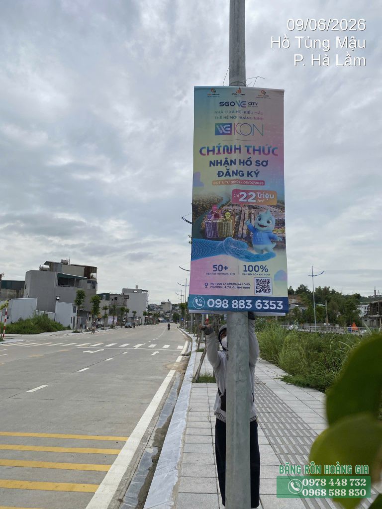 Phướn ra mắt dự án căn hộ tại Quảng Ninh