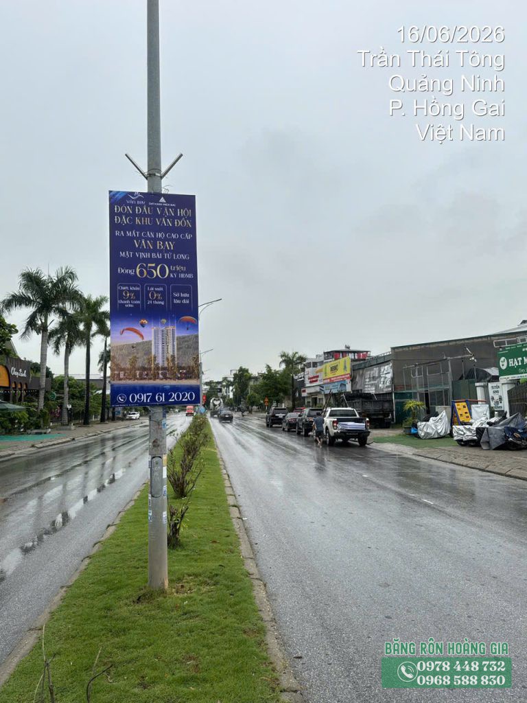 Thi công phướn bất động sản dự án