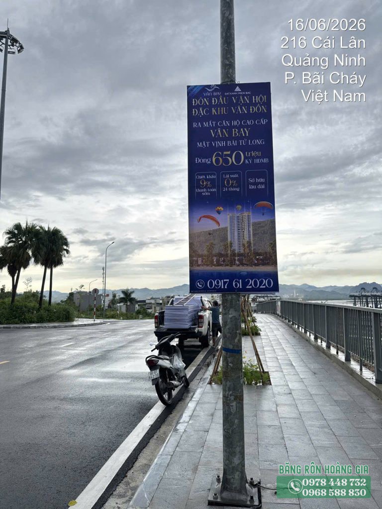 Phướn ra mắt dự án căn hộ tại Quảng Ninh
