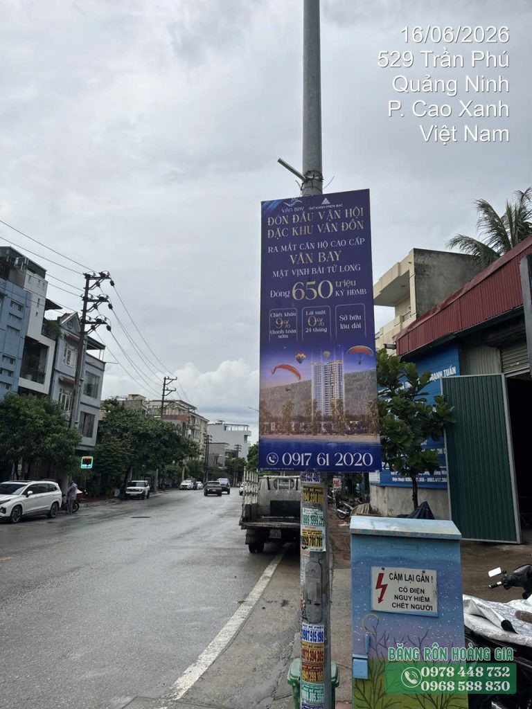 Phướn ra mắt dự án căn hộ tại Quảng Ninh