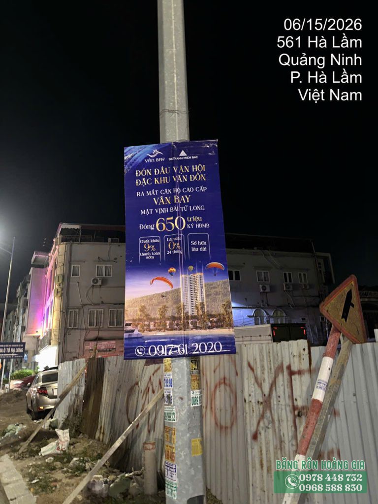 Phướn ra mắt dự án căn hộ tại Quảng Ninh