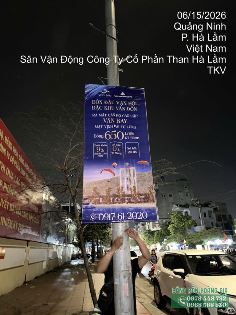 Phướn ra mắt dự án căn hộ tại Quảng Ninh