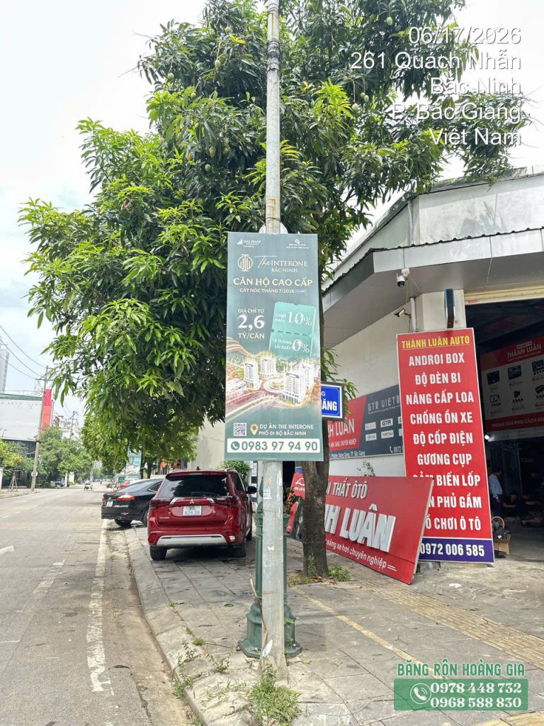Thi công phướn bất động sản dự án