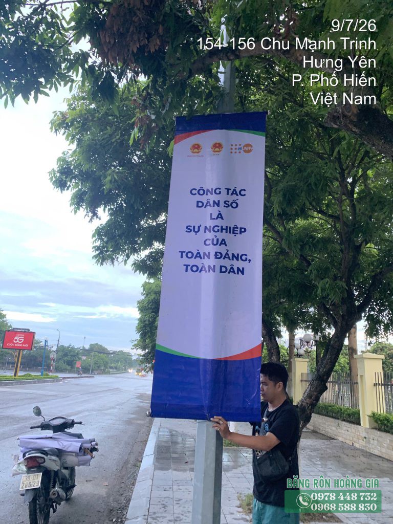 dịch vụ treo phướn Hưng Yên chất lượng cao