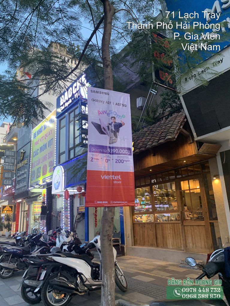 Dự án treo phướn Hải Phòng thực tế