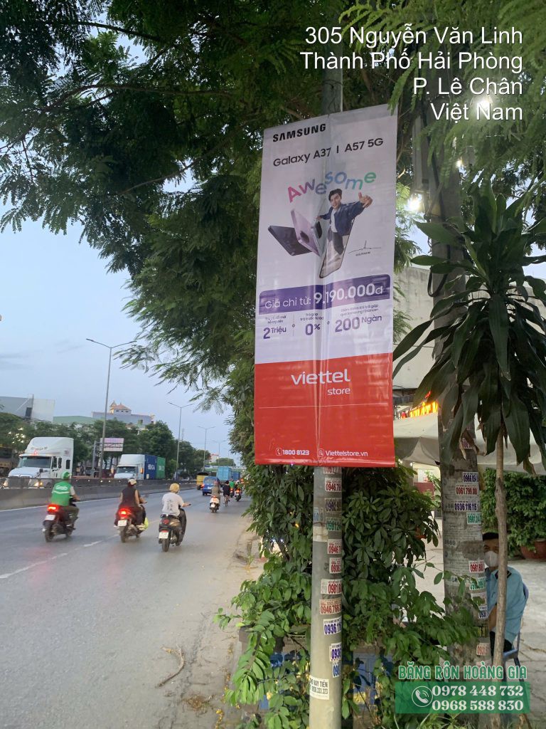 Dự án treo phướn Hải Phòng thực tế