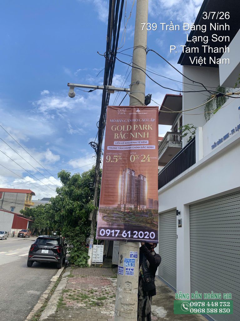 Dự án treo phướn Lạng Sơn thực tế