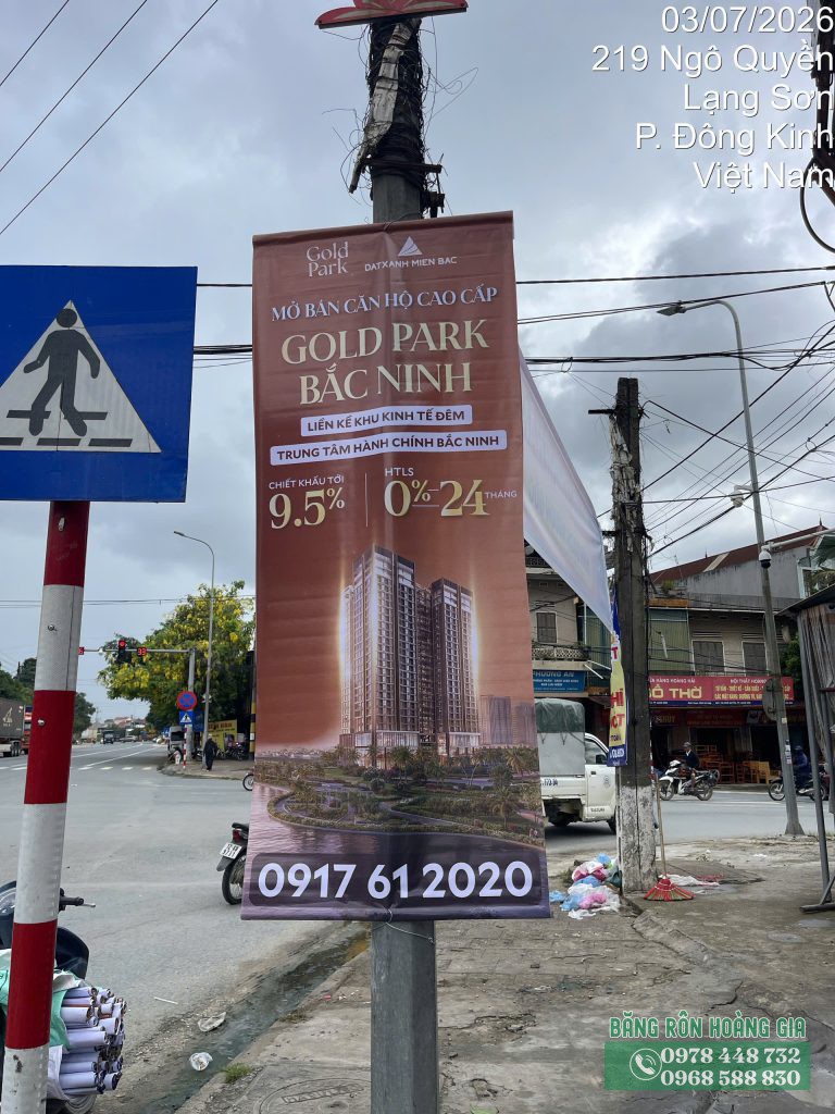 Dự án treo phướn Lạng Sơn thực tế