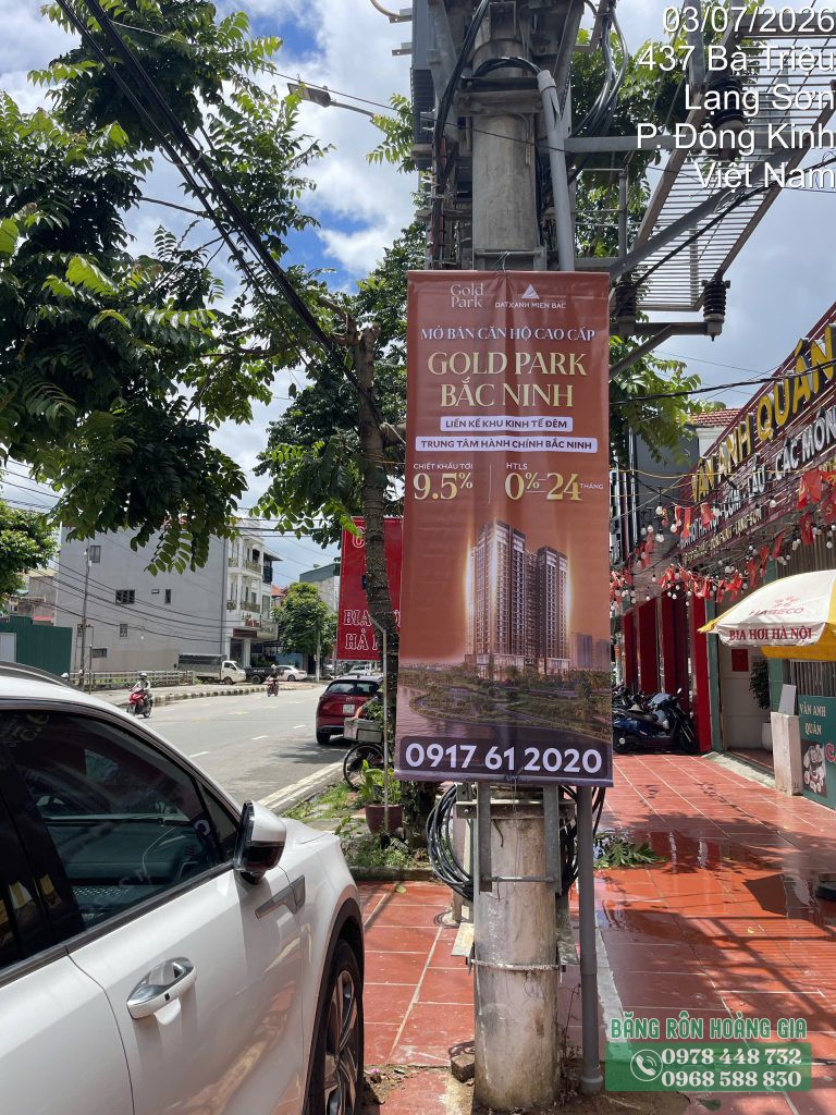 Dự án treo phướn Lạng Sơn thực tế