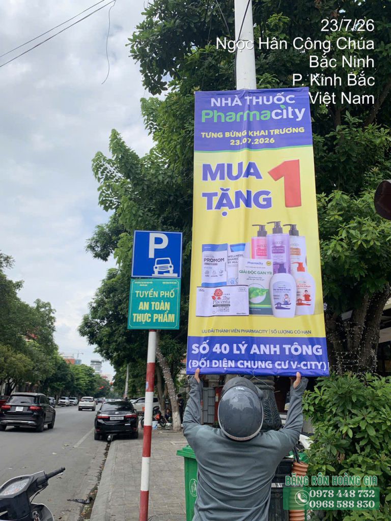 Thi công treo phướn quảng cáo Bắc Ninh