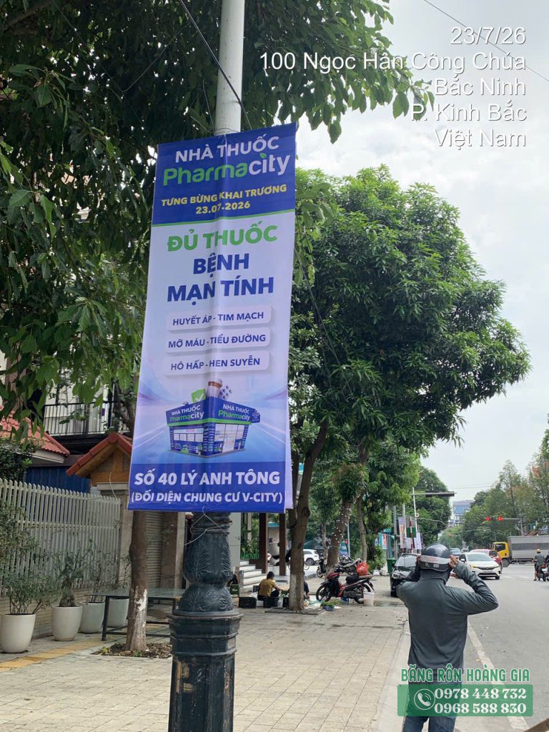 Thi công treo phướn quảng cáo Bắc Ninh