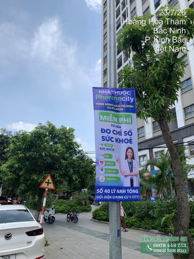 Dịch vụ treo phướn Bắc Ninh Băng Rôn Hoàng Gia