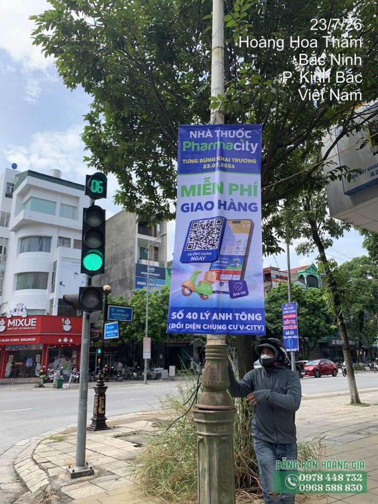 Dịch vụ treo phướn Bắc Ninh Băng Rôn Hoàng Gia