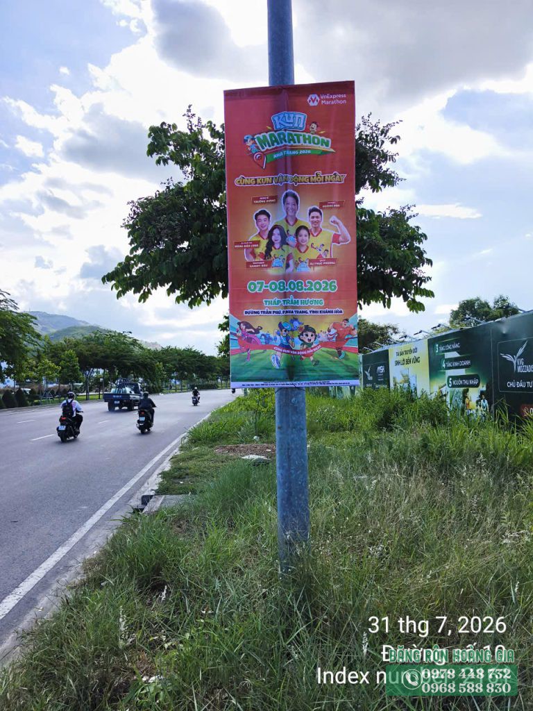 thi công treo phướn Nha Trang đường Võ Nguyên Giáp