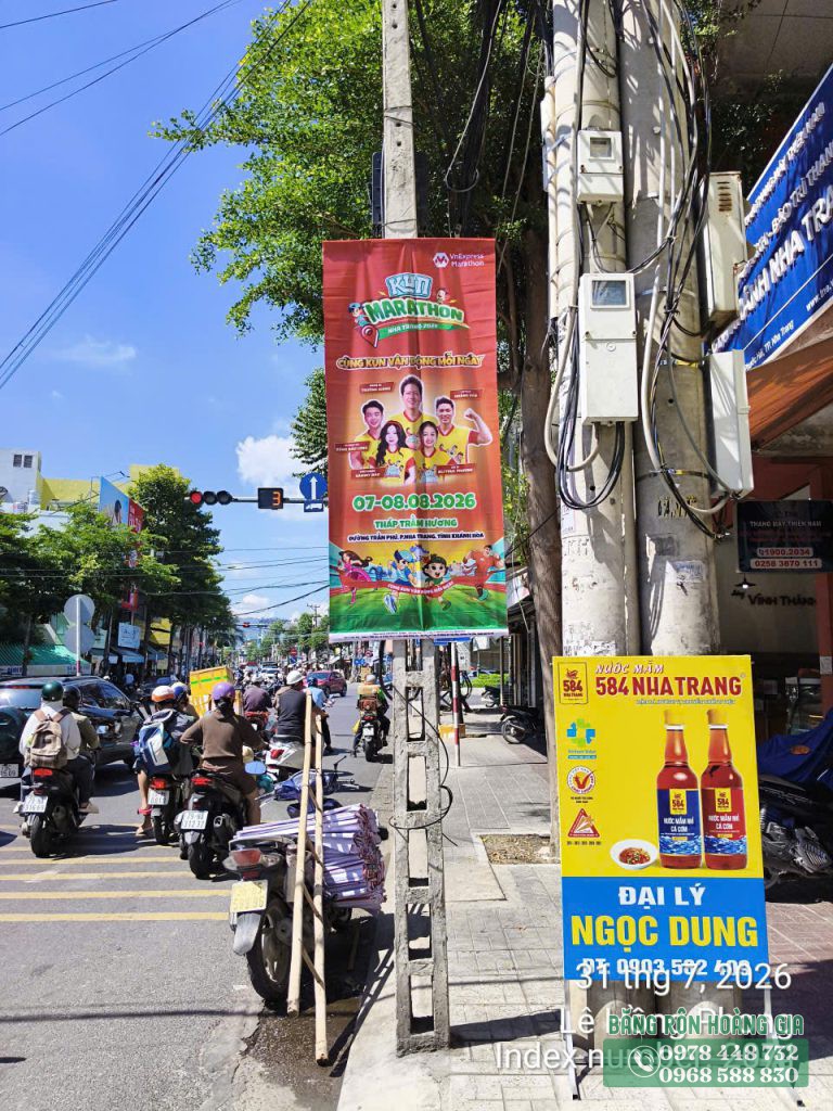 treo phướn Nha Trang đường Lê Hồng Phong