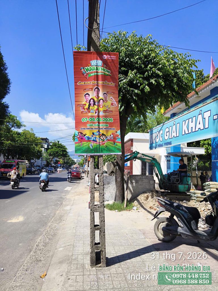 treo phướn Nha Trang đường Lê Hồng Phong