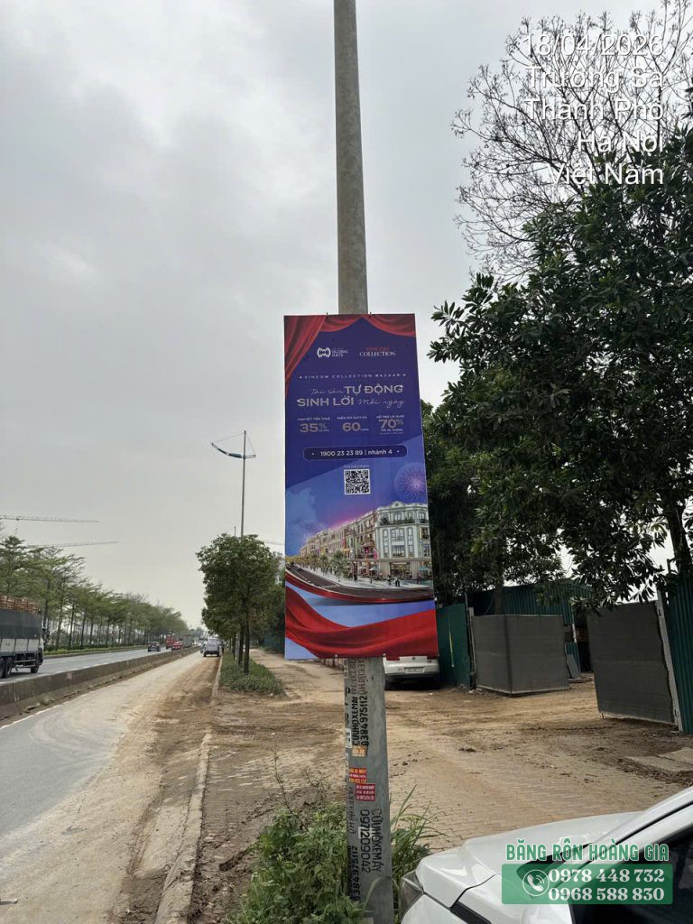 treo phướn điện máy xanh 