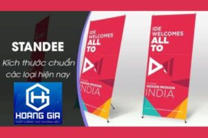 Kích thước tiêu chuẩn các loại standee phổ biến hiện nay