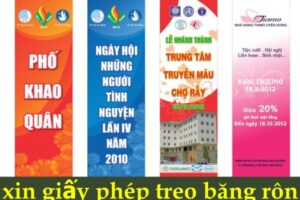 Thủ tục và quy trình xin giấy phép treo băng rôn đúng quy định