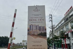 Thi Công Treo Phướn Bất Động Sản Hưng Yên – Hình Ảnh Thực Tế Dự Án Atera Central