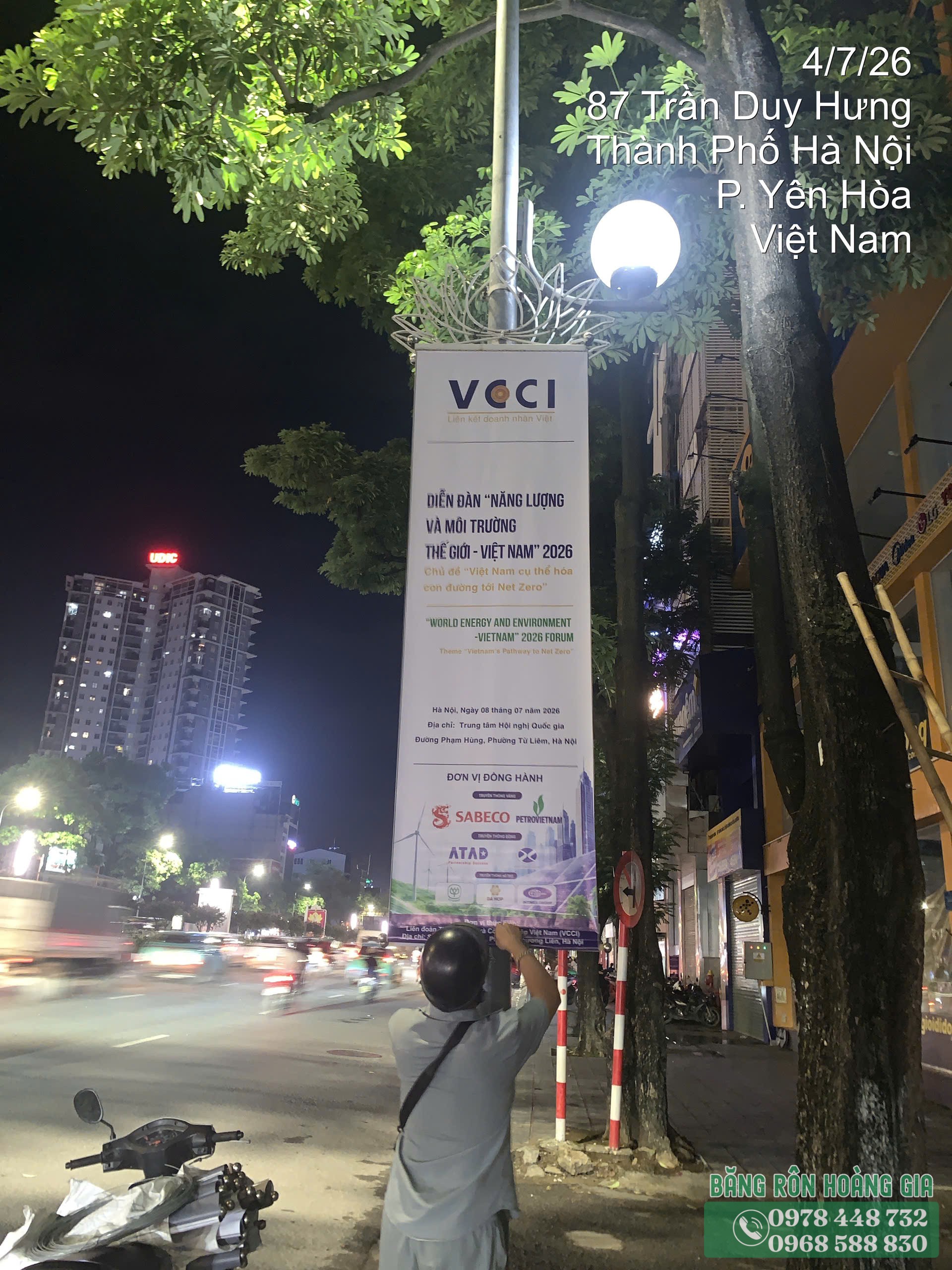 Treo Phướn Hà Nội – Dự Án Diễn Đàn Năng Lượng Thế Giới Việt Nam 2026